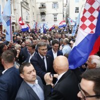 Predizborni skup HDZ-a u Splitu