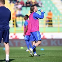 Zagrijavanje igrača Dinama