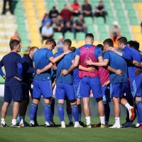 Zagrijavanje igrača Dinama