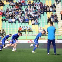 Zagrijavanje igrača Dinama