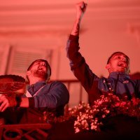 Doček nogometaša Rijeke nakon pobjede nad Dinamom u finalu kupa