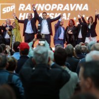 SDP je na Cvjetnom trgu u Zagrebu održao pretposljednji predizborni skup