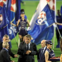 Slavlje igrača Dinama nakon osvojene titule prvaka