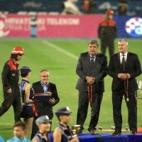 Slavlje igrača Dinama nakon osvojene titule prvaka