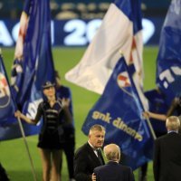 Slavlje igrača Dinama nakon osvojene titule prvaka