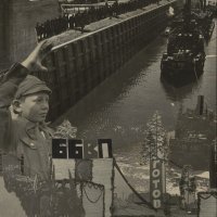 'BBVP je spreman'. Fotomontaža za časopis 'SSSR u izgradnji', posvećen gradnji Bjelomorsko-baltičkog kanala 1933.