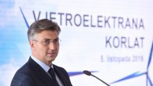 Plenković na gradilištu HEP-ove Vjetroelektrane Korlat, vrijedne pola milijarde kuna