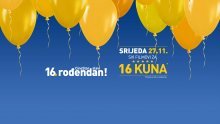 CineStar kina slave 16. rođendan - sve kinoulaznice samo 16 kuna
