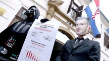Performans Greenpeacea i Zelene akcije: Darth Vader odveo premijera i Hrvatsku 'na mračnu stranu'