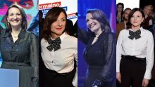 Sanja Milanović ima više iskustva pa se bolje snalazi od Škorine supruge, koja je odlučila biti Melania, a njezino teatralno mahanje rukom kao da je iz Kolindina udžbenika