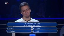 Student Pavao Banić nije uspio osvojiti milijun kuna, poslušao je publiku i pogriješio