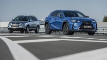 [FOTO/VIDEO] 15 godina hibridne tehnologije Lexusa; UX 250h Hybrid se susreće s pionirskim SUV-om RX 400h Hybrid