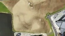 Pogledajte portret vidljiv iz aviona