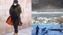 [FOTO] U Makarskoj i Dubrovniku puše orkanska bura, snijeg zabijelio Liku i Slavoniju, pada i u Zagrebu...