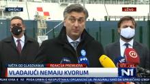 Plenković: Išli su rušiti kvorum znajući da se Miroslav Tuđman bori za život. To im dugo nećemo zaboraviti!