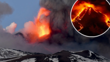 [FOTO/VIDEO] Erupcija Etne uzrokovala kišu pepela i kamenja, stup dima viši je od kilometra, vlasti na Siciliji traže proglašenje katastrofe