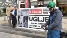 Zelena akcija performansom pozvala Vladu da ne otvara Plomin 1 i da konačno odustane od ugljena