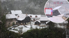 [VIDEO] Na Plitvicama 18 cm snijega, na Zavižanu metar. Snijeg pao i na Učki; u Istri nabujale rijeke