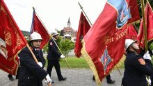 [FOTO] Vatrogasci pohrlili na hodočašće u Mariju Bistricu, podršku im dali Medved i Lozančić