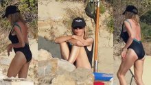 Brigitte Macron uživa na plaži, a vitku liniju istaknula je elegantnim kupaćim kostimom