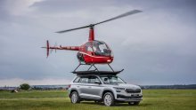 [FOTO/VIDEO] Škoda Kodiaq izdržala nevjerojatan test! Helikopter težak pola tone sletio na krov automobila