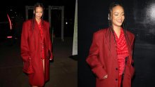U crvenom od glave do pete: Rihanna servirala jesenski stajling bez greške