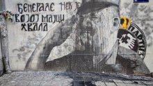 Uz mural Ratku Mladiću u Beogradu oslikan i lik četničkog vođe Draže Mihailovića