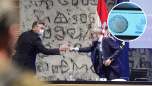 [VIDEO/FOTO] Plenković predstavio dizajn hrvatskih euro kovanica, Vujčić rekao koliko će to koštati, Vilim Ribić traži da se dodaju zarezi u Gundulićeve stihove