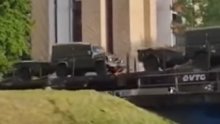 [VIDEO] Veliki vojni konvoj prošao kroz Osijek: Vlak prevozio brojne džipove i tehniku