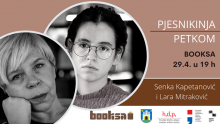 Senka Kapetanović i Lara Mitraković na Booksinoj tribini o poeziji
