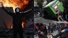 [FOTO/VIDEO] Proključalo nezadovoljstvo širom Europe, mnoštvo uhićenih: 'Ukinite kapitalističko barbarstvo, želimo život vrijedan življenja'