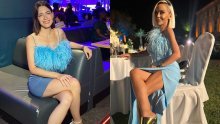 Maja Šuput i Mia Dimšić u haljinama gotovo identične boje i uzorka: Tko bolje nosi najveći modni hit Hrvatica?