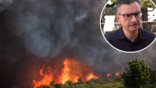 [FOTO] Vatrenu stihiju u Sloveniji gasi čak 14 helikoptera i zrakoplova te hrvatski kanader, ministar obrane pojasnio zašto vatrogasci ne ulaze u šumu