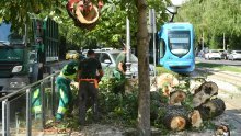 [FOTO] U centru Zagreba se na ženu srušilo stablo, promet Ulicom Medveščak obustavljen