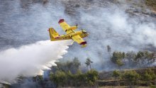 Ugašen požar kod rovinjskog turističkog naselja Valalta, vatrogascima pomogli Air Tractor i kanaderi