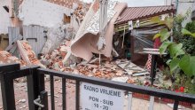 [VIDEO/FOTO] U rušenju hotela u Zagrebu pao dio zida i prepolovio pečenjaru, pukom srećom nitko nije stradao