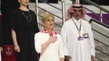 Kolinda Grabar-Kitarović u društvu najmoćnije dame arapskog svijeta ne odustaje od provjerene navijačke uniforme