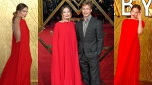 Crvena haljina koja se ne zaboravlja tako lako: U zagrljaju Brada Pitta Margot Robbie servirala je jedno od najspektakularnijih izdanja