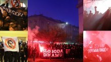 [FOTO] Stotine Boysa ispred hotela Sheraton: Krenula je pjesma, gore baklje