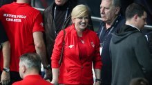 Kolinda Grabar Kitarović u sportskom stajlingu bodrila vaterpoliste