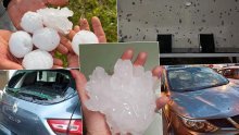 Katastrofa je krenula iz Italije: Tuča jedva stane u šaku, stradale kuće, automobili, polja...