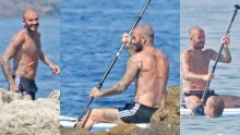 Obiteljska idila: Pogledajte kako se David Beckham zabavlja u moru kraj Lopuda