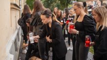 Prijatelji i kolege studenti ispred Pravnog fakulteta oprostili se od Mihaele