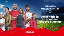 Konzum pokreće natječaj Najbolje iz Hrvatske za podršku sportskim projektima