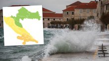 Obala iduća dva dana na udaru juga i bure, evo gdje je upaljen meteoalarm