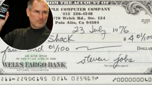 Jobsov ček od četiri dolara iz 1976. godine prodan za 36.000 dolara