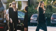 Angelina Jolie plijenila elegancijom: Crno odijelo naglasila omiljenom torbicom
