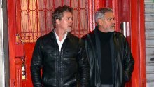 Brad Pitt i George Clooney uživaju u zajedničkim trenutcima na setu