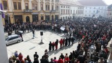 Anti-gov't protests held in several towns in Croatia