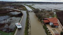 Zadar i okolica saniraju posljedice nevremena, ovako izgleda poplavljeni Nin iz zraka